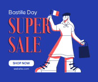 Super Bastille Day Sale Facebook post Image Preview