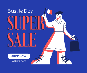 Super Bastille Day Sale Facebook post Image Preview