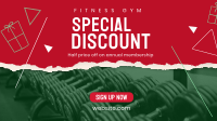 Christmas Fitness Discount Animation Image Preview