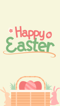 Easter Basket Greeting YouTube Short Design