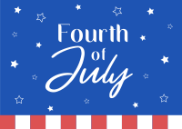 Fourth of July Postcard Design