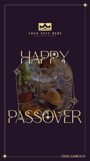 Passover Seder Plate Instagram story Image Preview