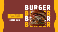 Free Burger Special Facebook Event Cover Image Preview