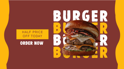 Free Burger Special Facebook event cover Image Preview