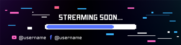 Glitch It Twitch Banner Design Image Preview