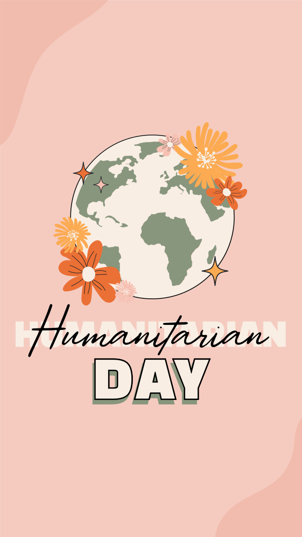 World Humanitarian Blooms Instagram Story Design
