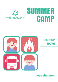 Summer Camp Registration Poster Image Preview