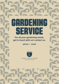 Full Leaf Gardening  Flyer Design