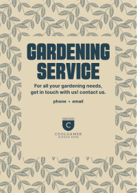Full Leaf Gardening  Flyer Image Preview