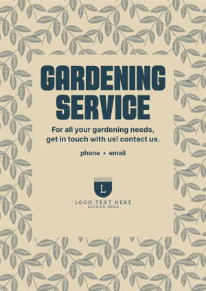 Full Leaf Gardening  Flyer Image Preview