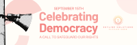 Modern Democracy Celebration Twitter Header Image Preview