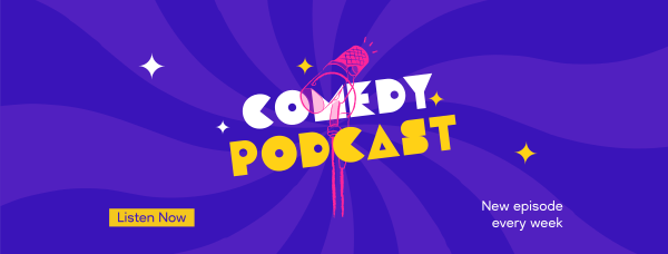 Comedy Podcast Facebook Cover Design