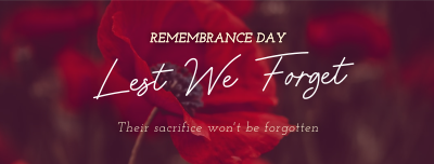 Remember Their Sacrifice Facebook cover Image Preview