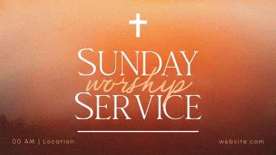 Blessed Sunday Service Facebook event cover Image Preview