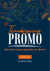 Hey it's Thanksgiving Promo Flyer Image Preview