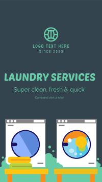 Laundry Services Instagram story Image Preview