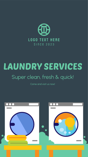 Laundry Services Instagram story Image Preview