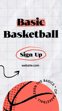 Retro Basketball TikTok Video Design