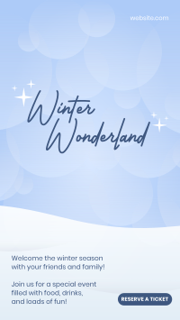 Winter Wonderland Facebook story Image Preview