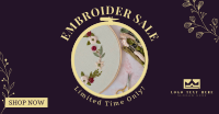 Embroidery Sale Facebook Ad Design
