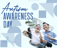 Autism Awareness Shapes Facebook post Image Preview