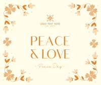 Floral Peace Day Facebook post Image Preview