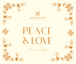 Floral Peace Day Facebook post Image Preview