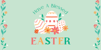 Floral Easter Twitter post Image Preview