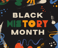 Black History Celebration Facebook Post Design