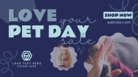 Love Your Pet Day Sale Facebook Event Cover Design