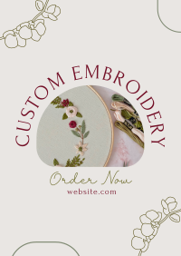 Embroidery Order Poster Image Preview