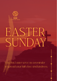Easter Holy Cross Reminder Poster Image Preview