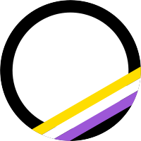 Nonbinary Pride Flag LinkedIn Profile Picture Design