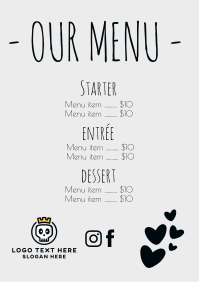 Cute and Dainty Menu Preview