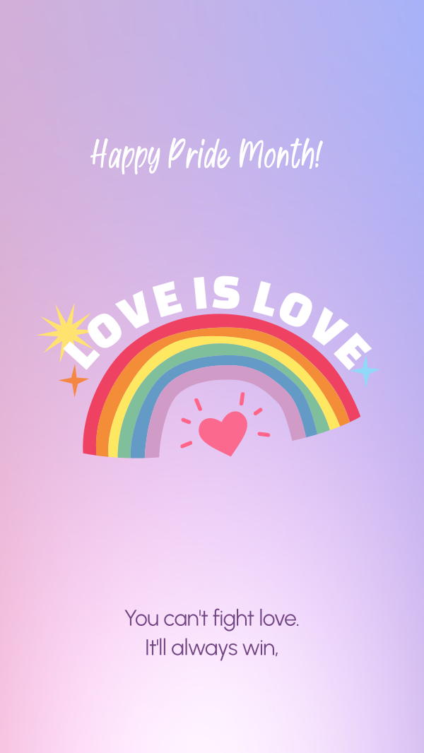 Love Is Love Instagram Story Design Image Preview