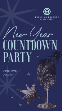 New Year Countdown Party TikTok Video Image Preview