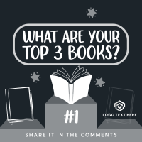 Your Top 3 Books Instagram Post Image Preview