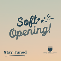 Soft Opening Launch Cute Instagram Post Design