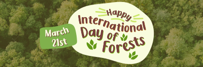 International Day of Forests  Twitter header (cover) Image Preview