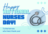 Healthcare Nurses Day Postcard Design
