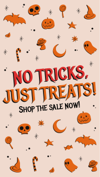 Trick or Treat Sale Facebook story Image Preview