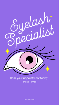 Eyelash Specialist Instagram Story Design