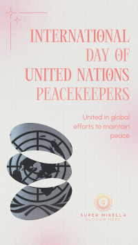 Minimalist Day of United Nations Peacekeepers Facebook story Image Preview