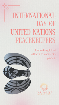 Minimalist Day of United Nations Peacekeepers Facebook Story Design