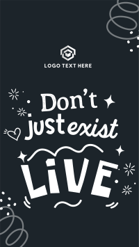 Live Positive Quote TikTok Video Design