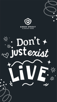 Live Positive Quote TikTok Video Image Preview