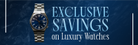 Luxury Watch Sale Twitter Header Preview