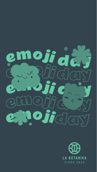 Emojis & Flowers Facebook Story Design