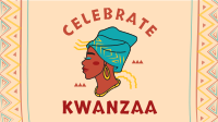 Kwanzaa African Woman Facebook Event Cover Design