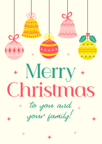 Christmas Family Greetings Poster Image Preview